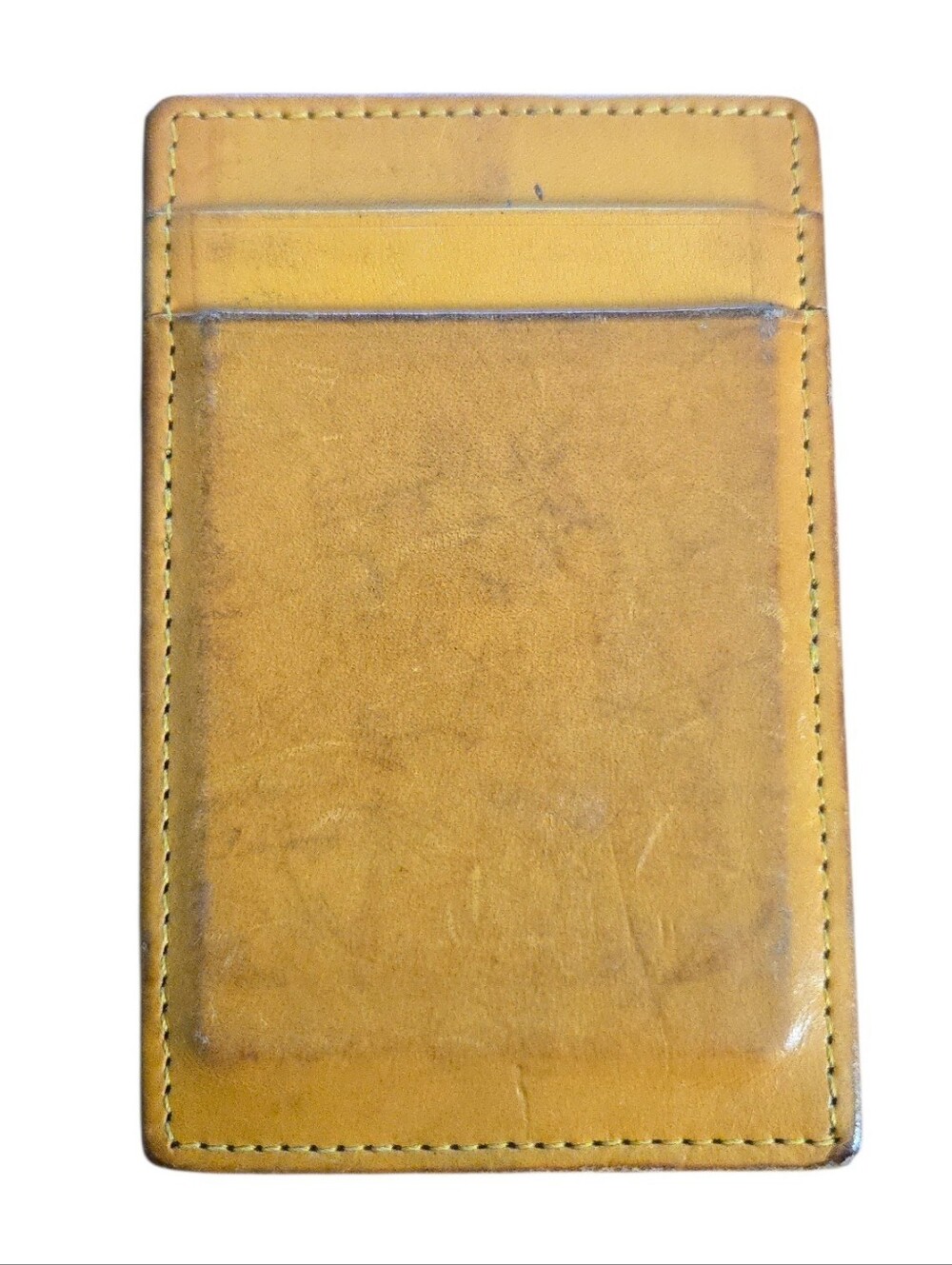 J. Crew Mustard Tan Leather Magic Wallet